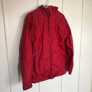 Medium red Columbia raincoat